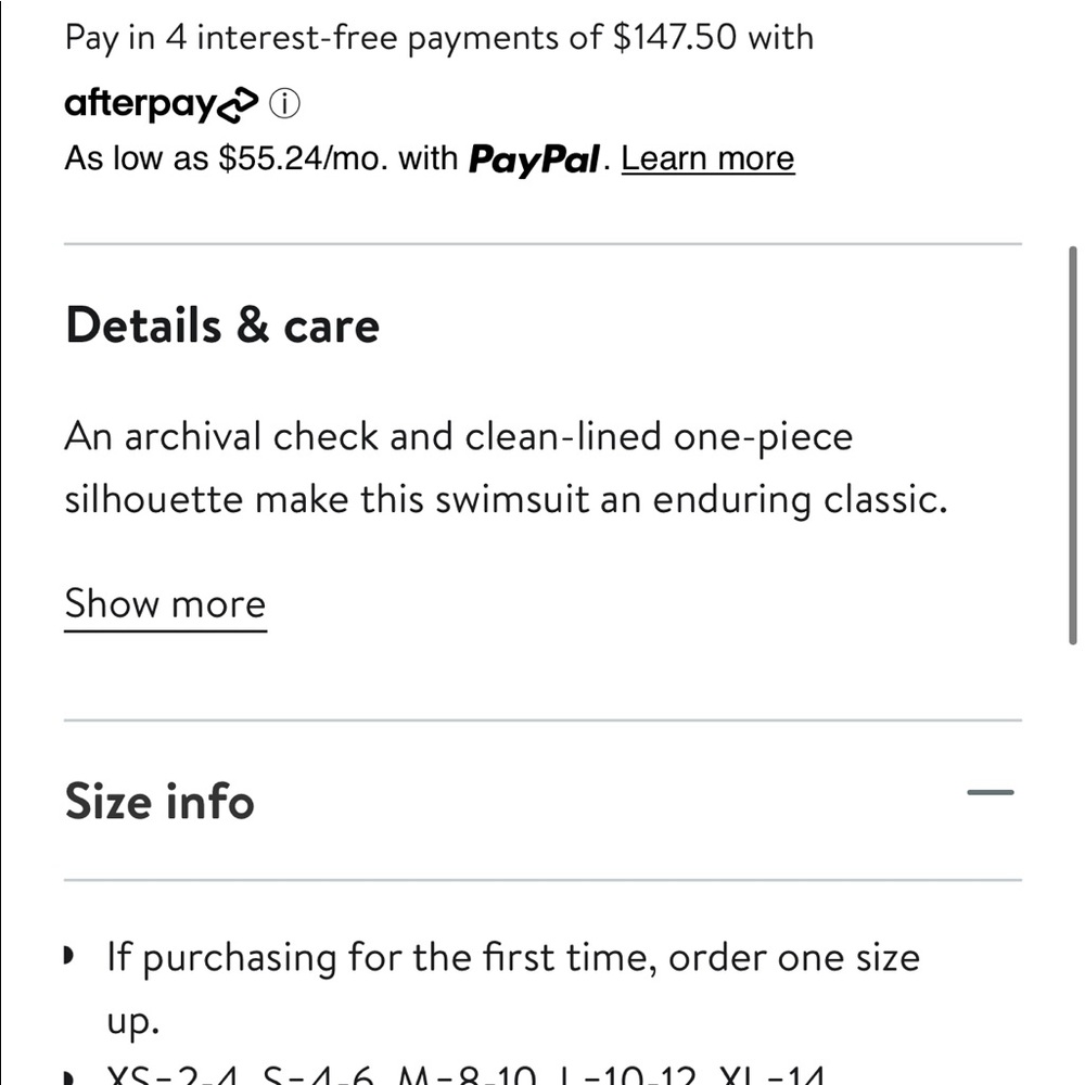 (Sold)Burberry Delia one piece check print Medium M - Picture 3 of 11